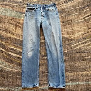 Men's Vintage 80's Levi's 501 XX Button Fly Denim Blue Jeans Sz 30 x 30 USA Made